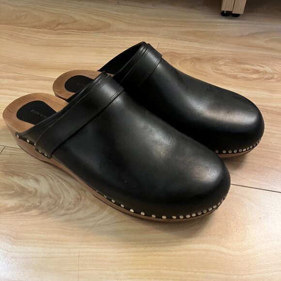 Isabel Marant Women's Thalie Leather Clogs - Picture 2 of 3
